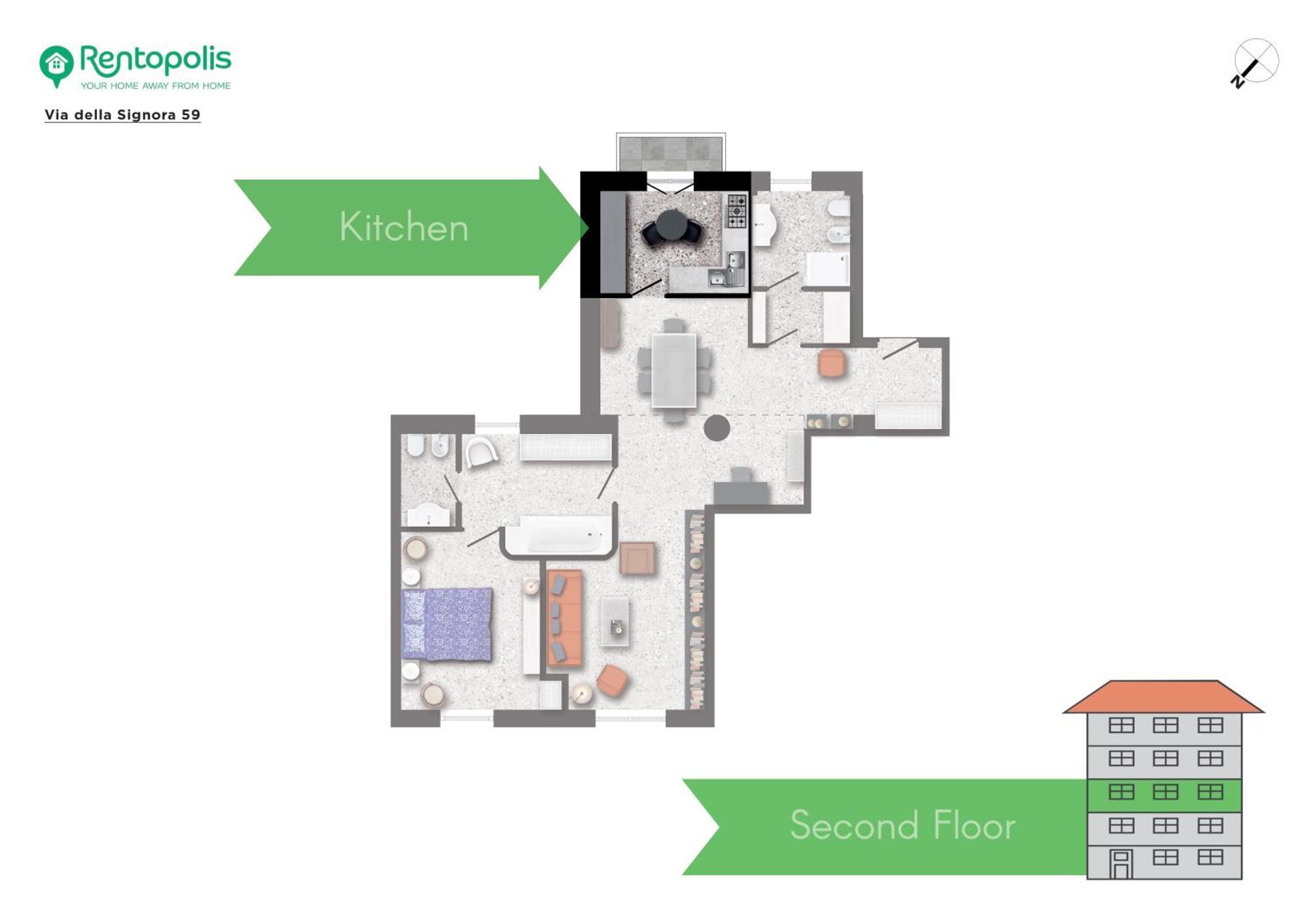 Duomo - Elegant & Design 1 Bdr By Rentopolis Apartment Milan